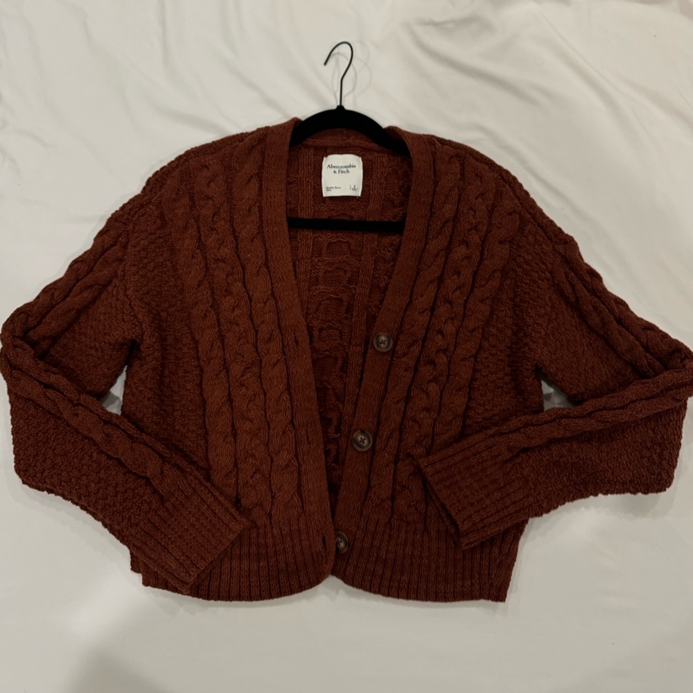 Abercrombie Chenille Sweater Cable Stitch
